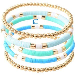 New Surfer Heishi Clay Bead Bracelets for Women Bohemian Stackable Evil …